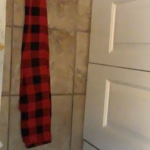 Girls red and black plaid